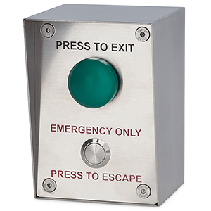 DRB101PTE Emergency break switch with press to exit button