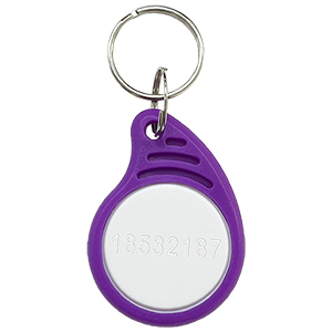 Purple/White key fob